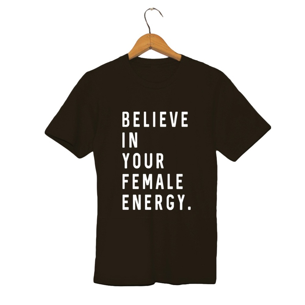 NWT // Believe in your female energy graphic tee